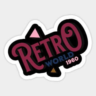 Retro World 1960 Sticker